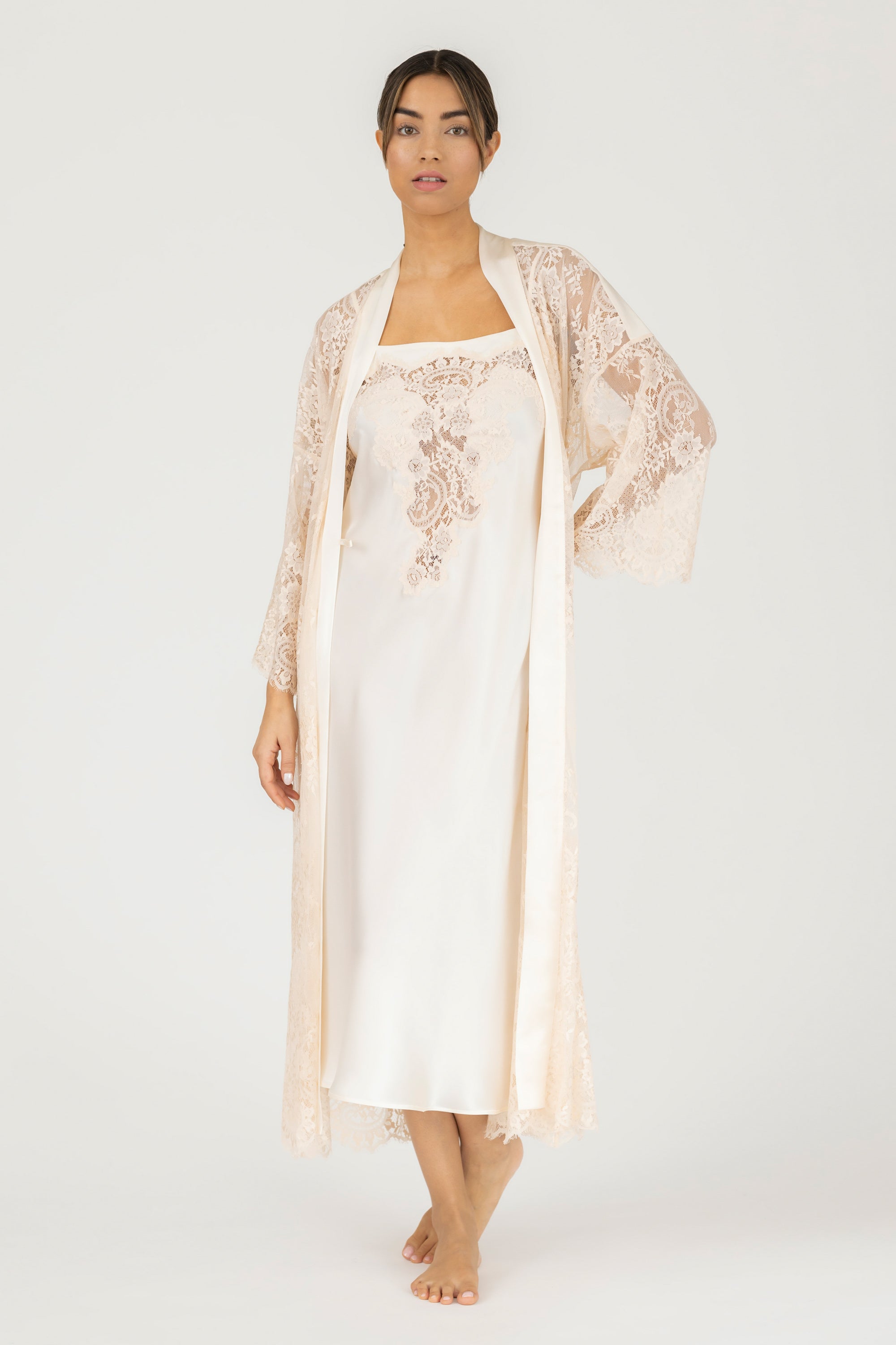 Hailey Love Long Lace Robe