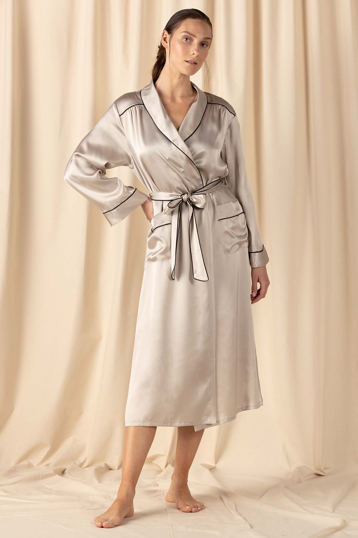 Mischa Classic Smoking Robe