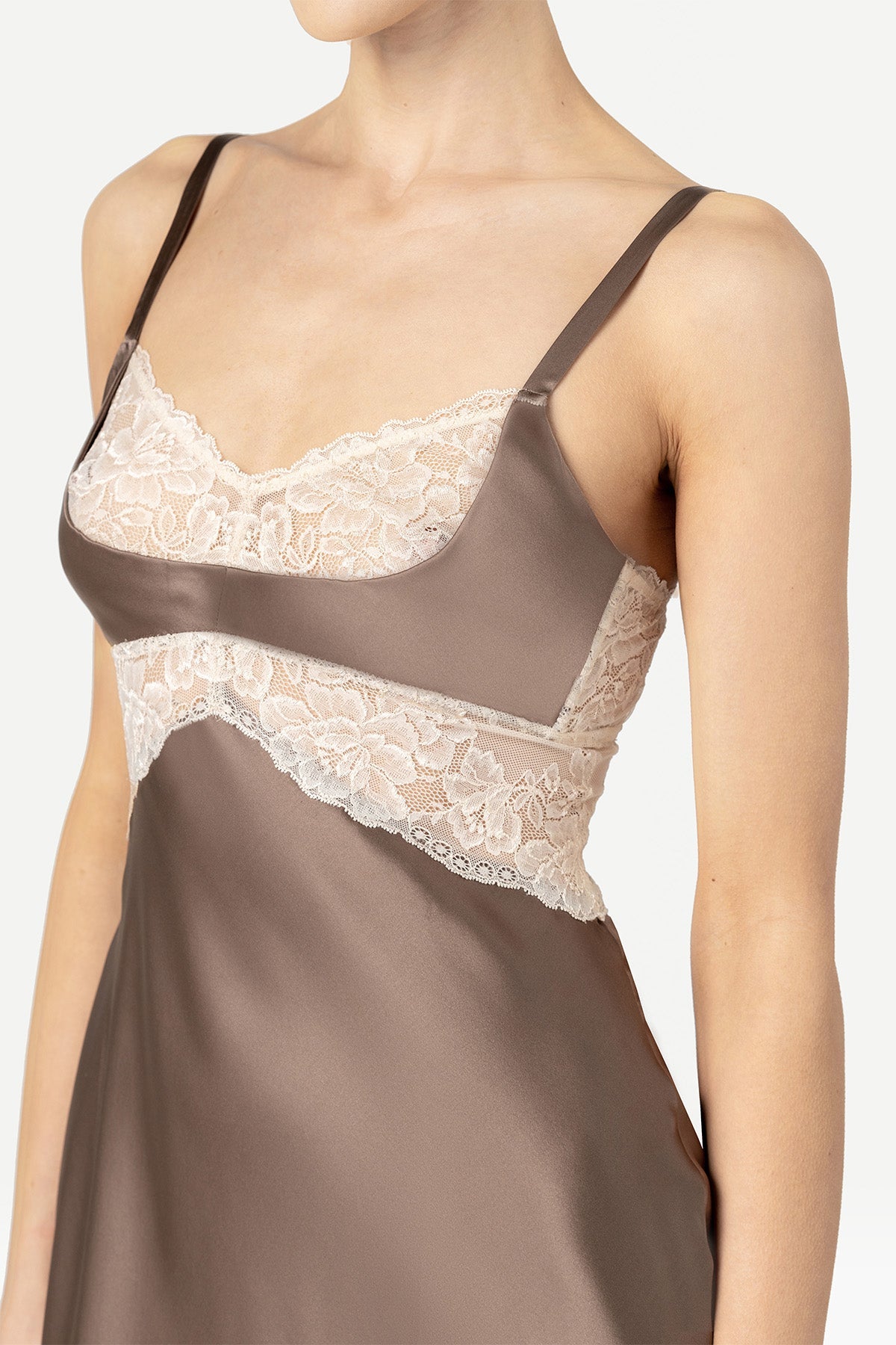 Morgan Cradle Bust Silk Chemise