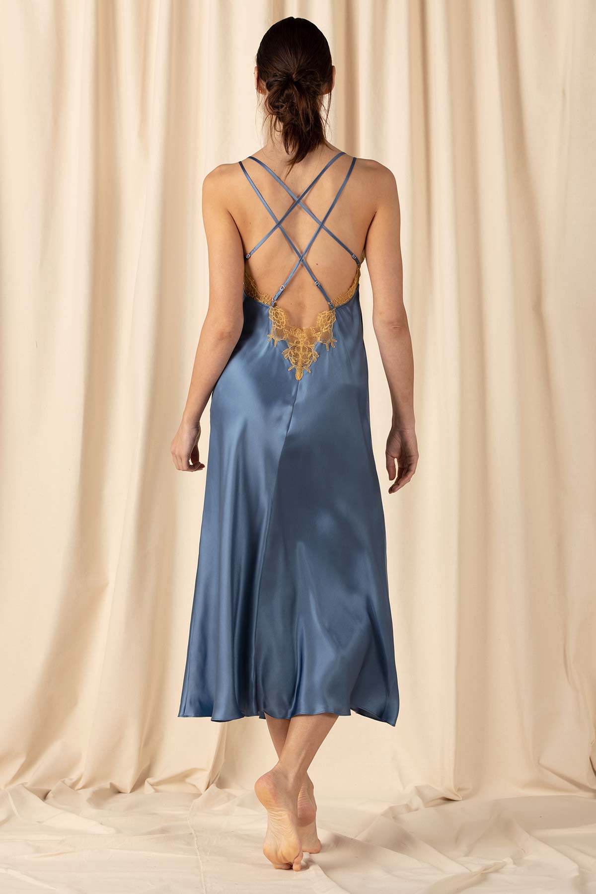 Natasha Open Back Long Gown