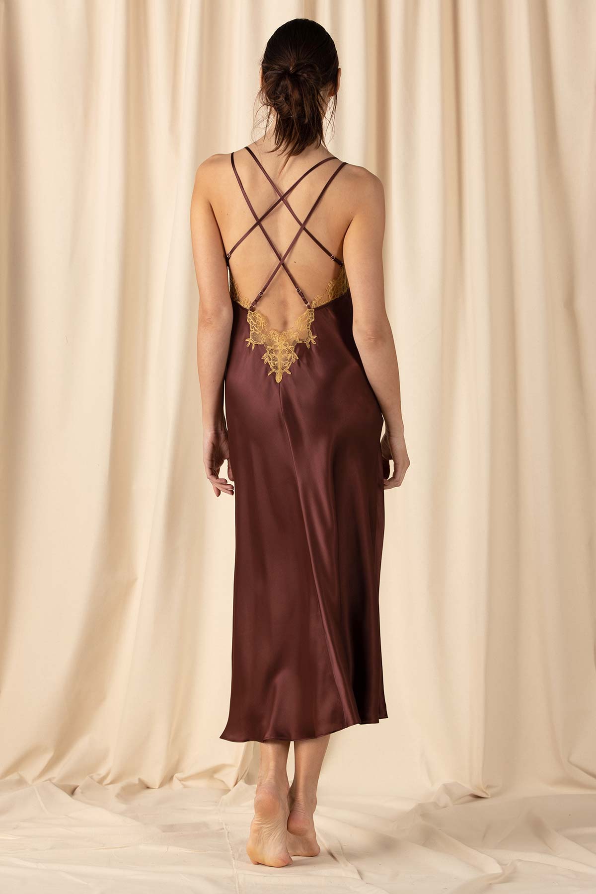 Natasha Open Back Long Gown