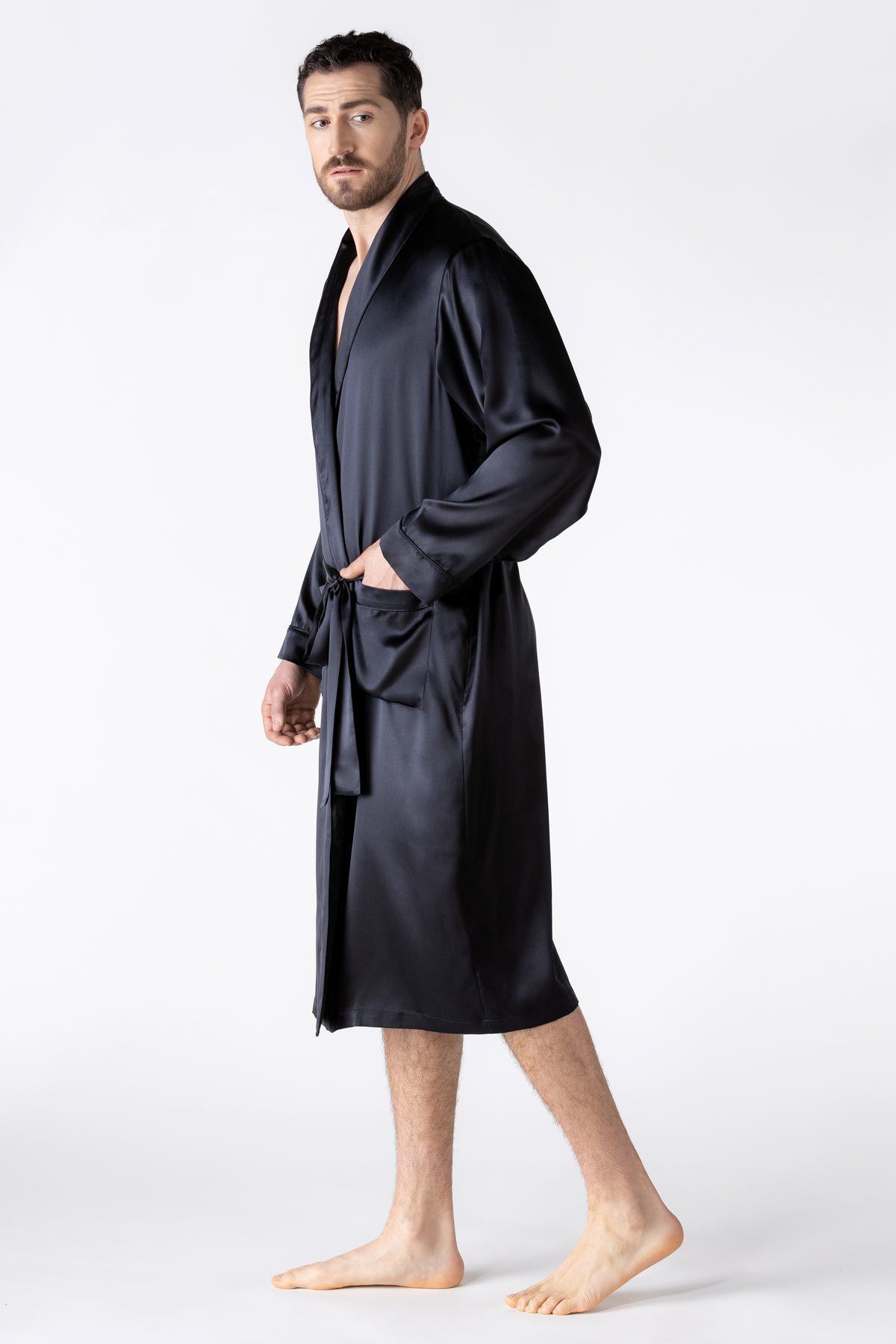 NK IMODE Men Silk Robe