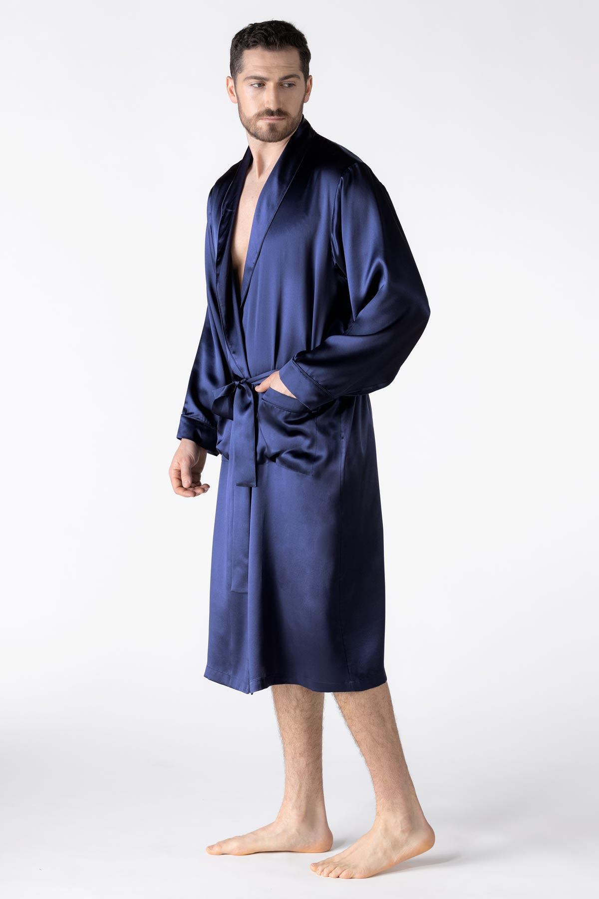 NK IMODE Men Silk Robe