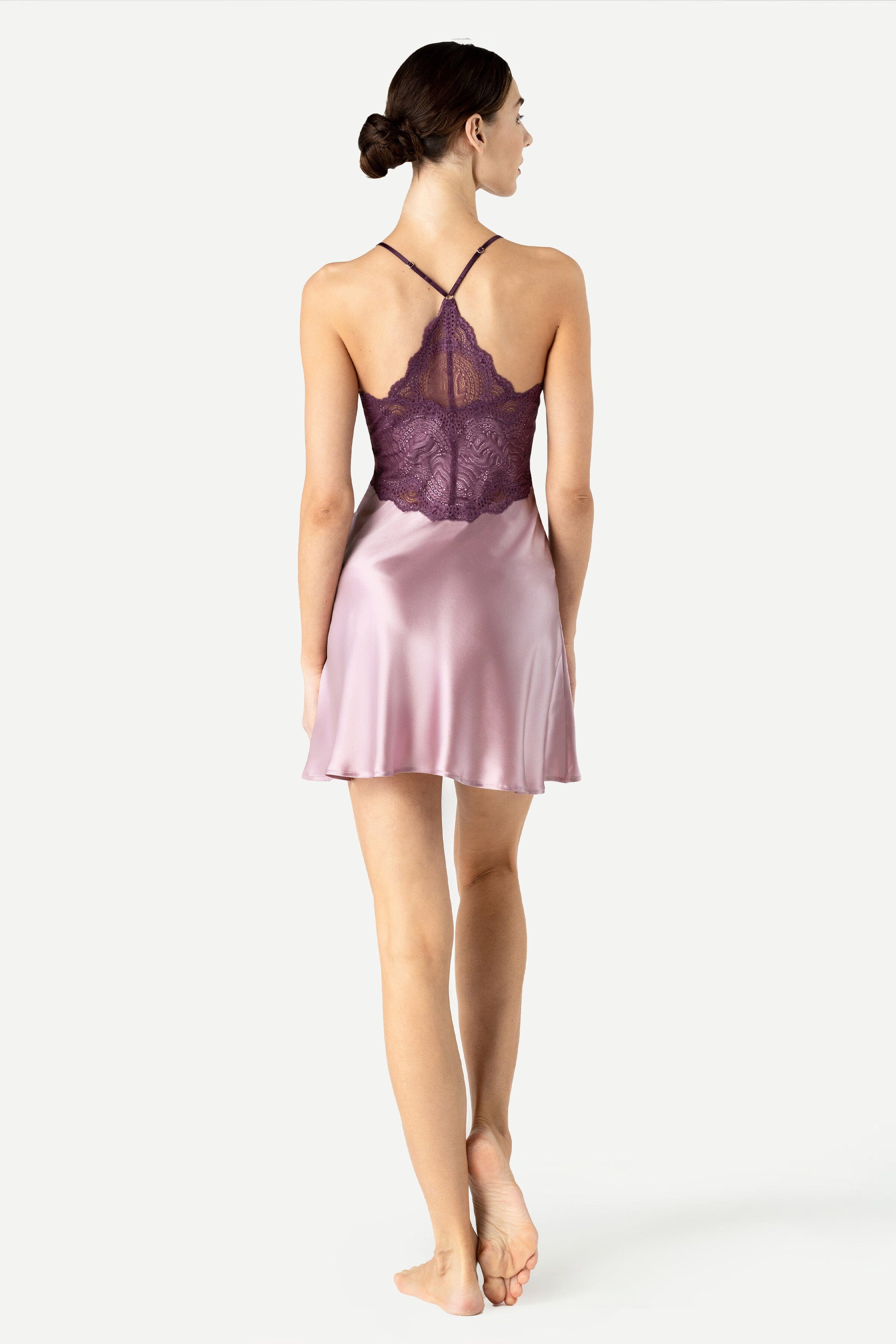 Raquel Feminine Lounge Swing Silk Chemise