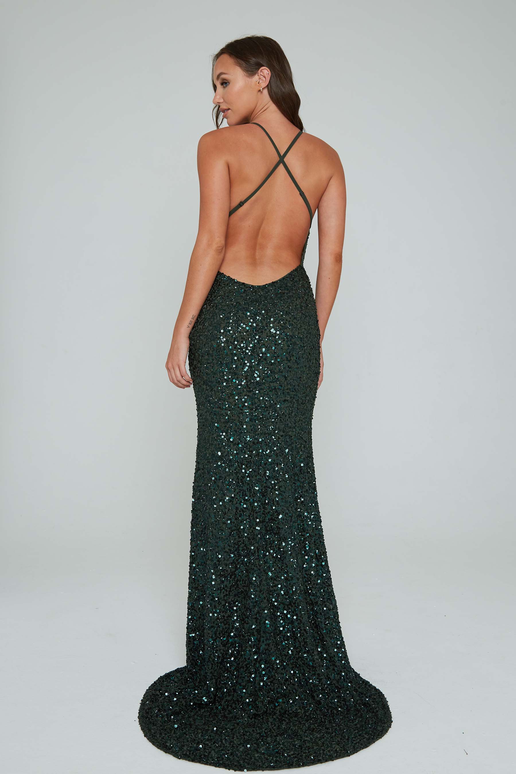 low back formal gowns