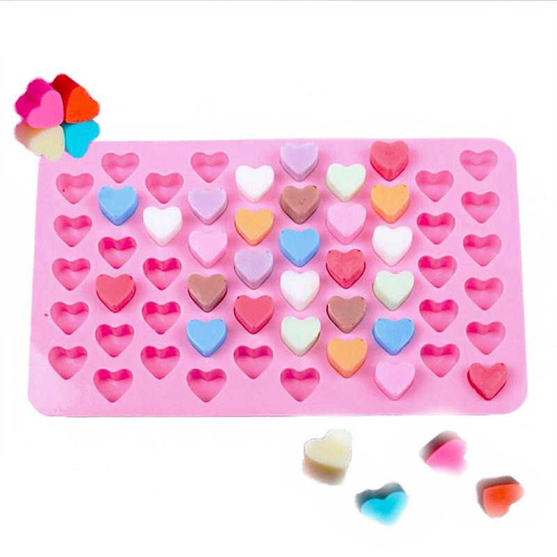 Diamond Heart Mousse Cake Mold Trays, Silicone Breakable heart Mold  Safe&Not Sticky Mould, Heart Molds for Chocolate with Hammers and