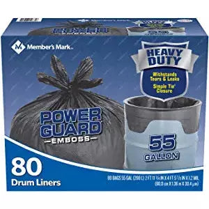 Member's Mark Simple Tie Drum Liner, 55 Gallon, 80 Ct – Oasis Bahamas