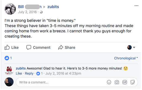 Zubits save time money