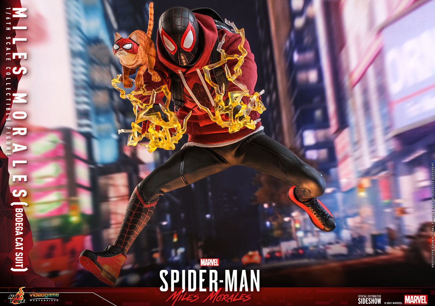 Hot Toys Marvel: Spiderman - Miles Morales con Spider Cat Escala 1/6 Preventa - Akiba