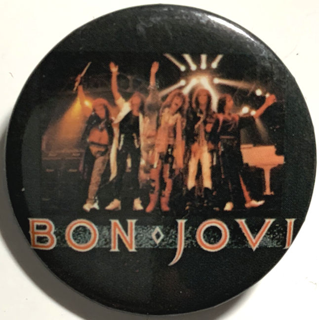 1986 Bon Jovi Pinback Button from "Button-Up"