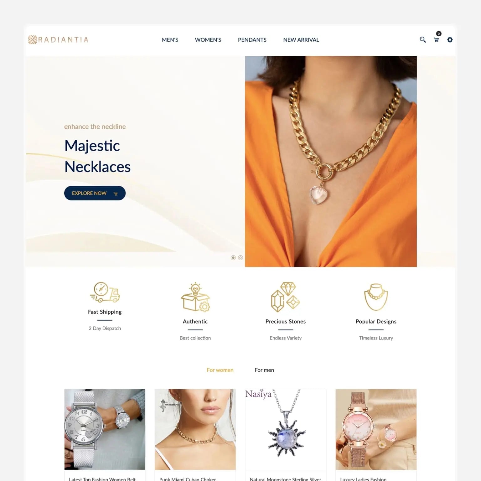 Jewelry Shopify Starter Dropship Store & Ecommerce Website