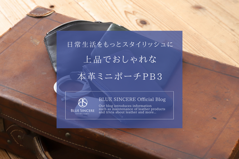 日常生活をもっとスタイリッシュに|上品でおしゃれな本革ミニポーチPB3