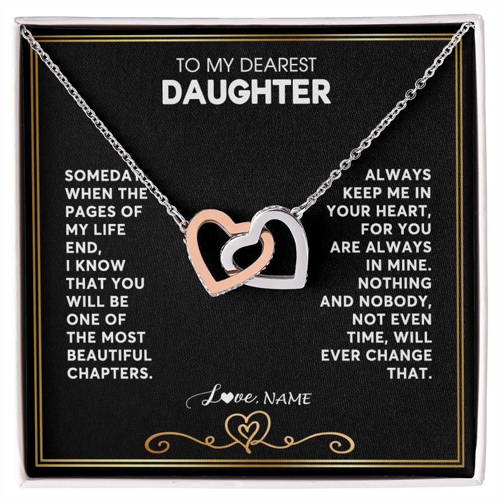 Personalized To My Daughter Necklace From Mom Dad When The Pages ...