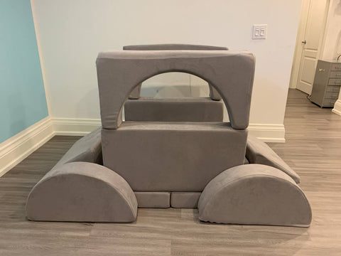 grey car play couch build