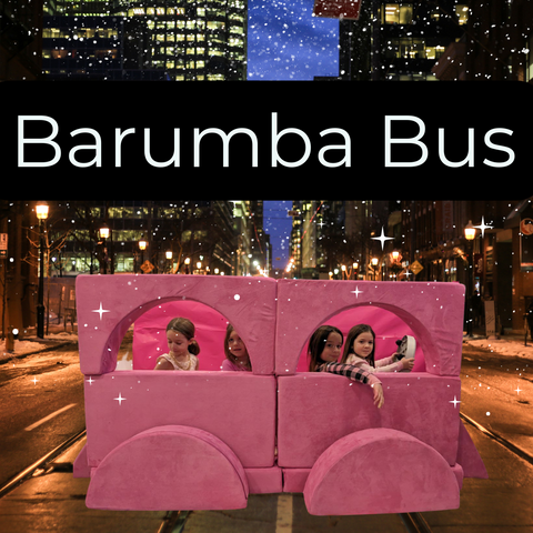 barumba play couch bus build in raspberry pink