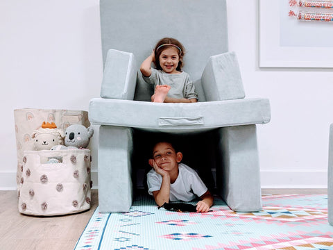 building a floating air chair with a barumba play couch