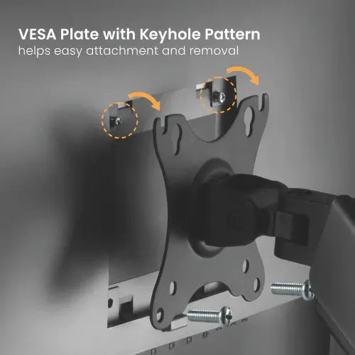 Lumi Cost-Effective Spring-Assisted Monitor Arm with USB-A & Multimedia Ports ستناد شاشة - 2