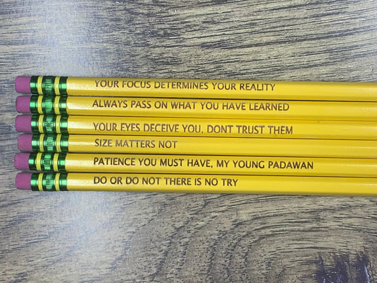 Personalized #2 pencils, Noir pencils, Ticonderoga engraved pencils, P –  Pretty Palms