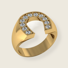 Load image into Gallery viewer, Diamond Horseshoe Ring (0.57 ctw) - De La Cruz Jewelry
