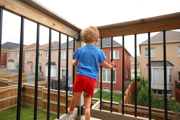 Balcon sécurisé pour les enfants