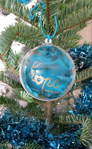 Envoltorio Regalo bola de Navidad transparente