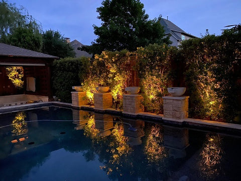 Backyard outdoor lights