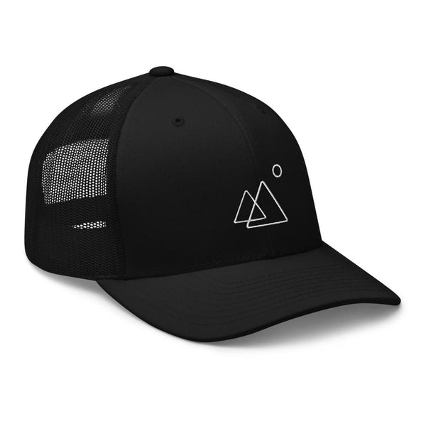 Triangle Embroidered Trucker Hat