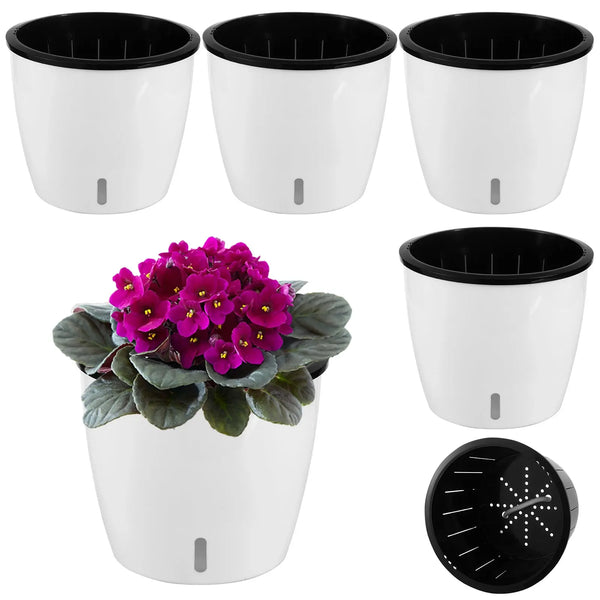 Self Watering Pots for Indoor Plants with Water Indicator planterhoma