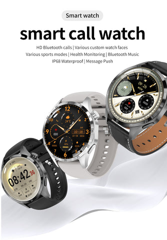 KIWITIME GT4 PRO Smart Watch Quick View-Business Bluetooth Call Smartwatch  Ultimate IP68 Waterproof 