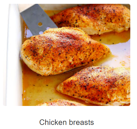 Chicken breasts rua meats
