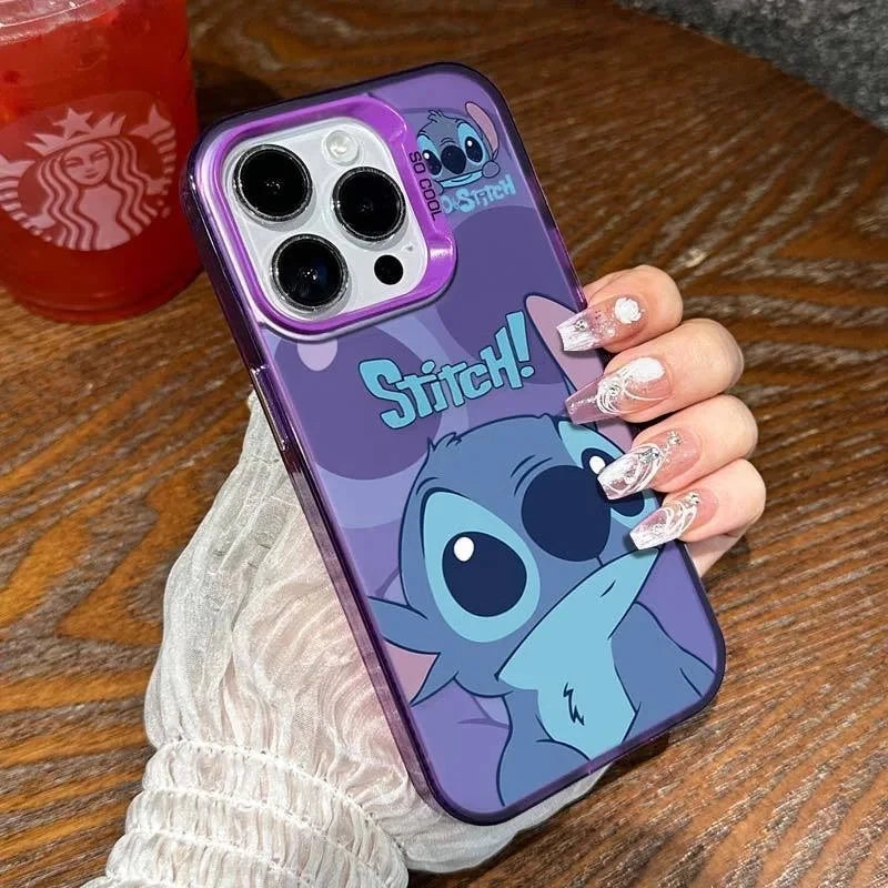 Eaiser-Stitch Big Eye Cute Phone Case For iPhone 15 14 12 13 11 Pro Max XR XS MAX 7 8 Plus Shockproof Y2K Cartoon Lovely Back Cover