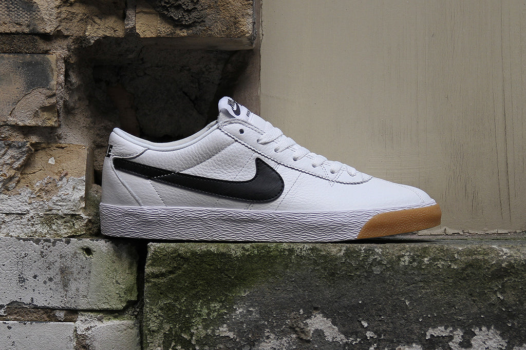 nike sb bruin white leather