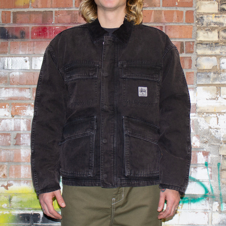 STUSSY WASHED CANVAS SHOP JACKET | www.rayblaze.com