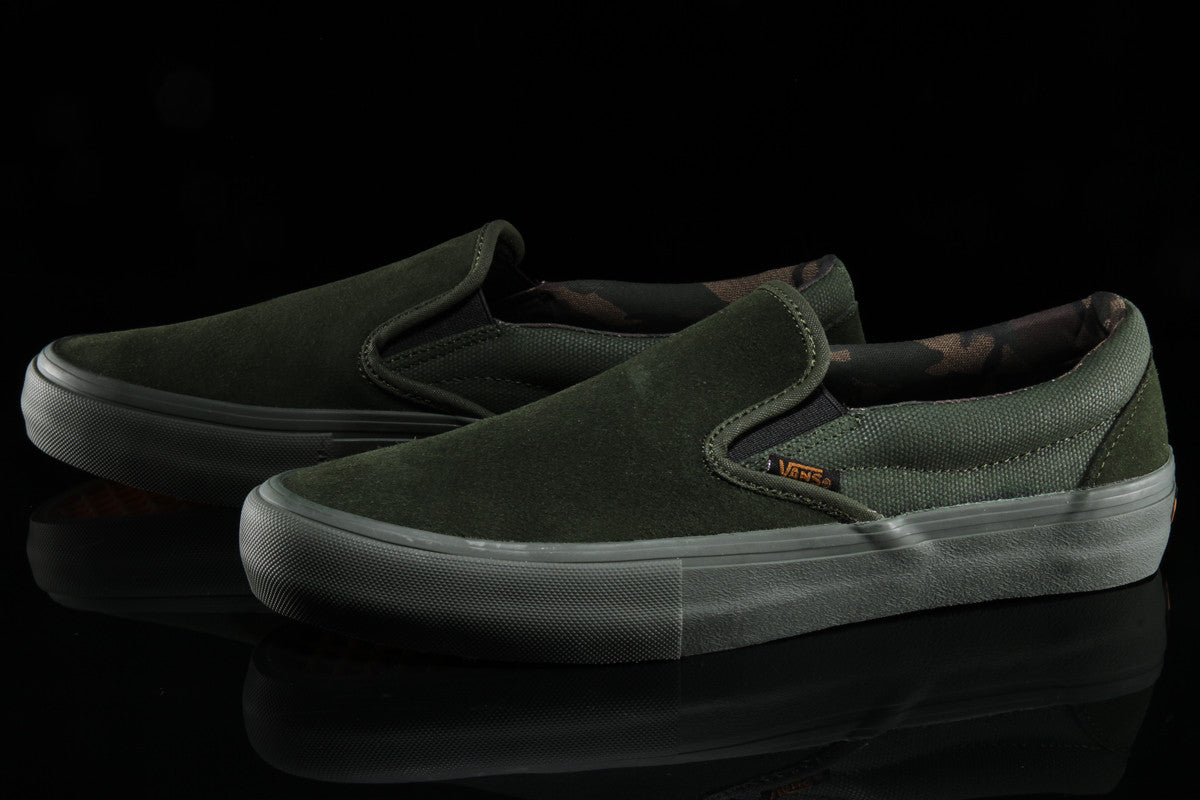 vans slip on pro camo rosin