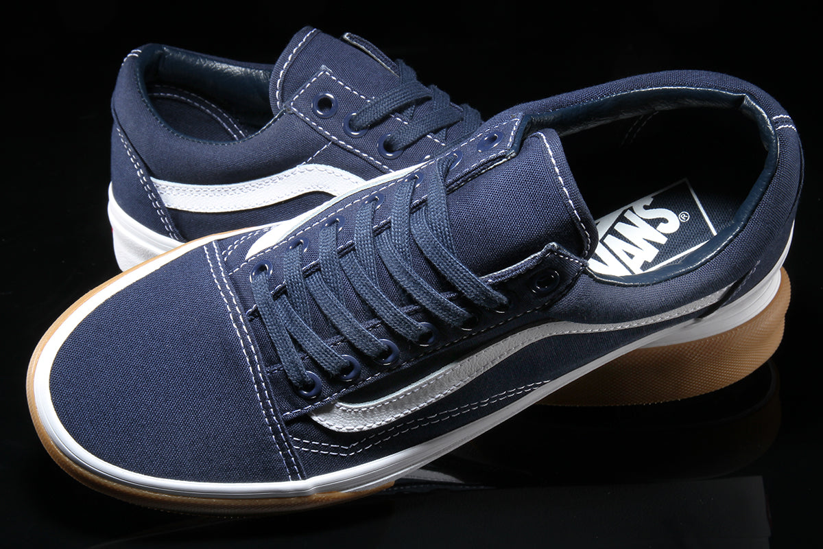 vans old skool gum bumper dress blue