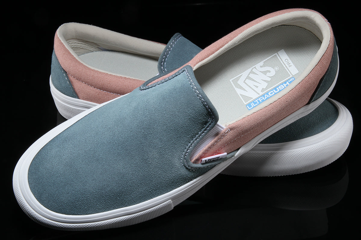 vans slip on pro goblin blue mahogany rose