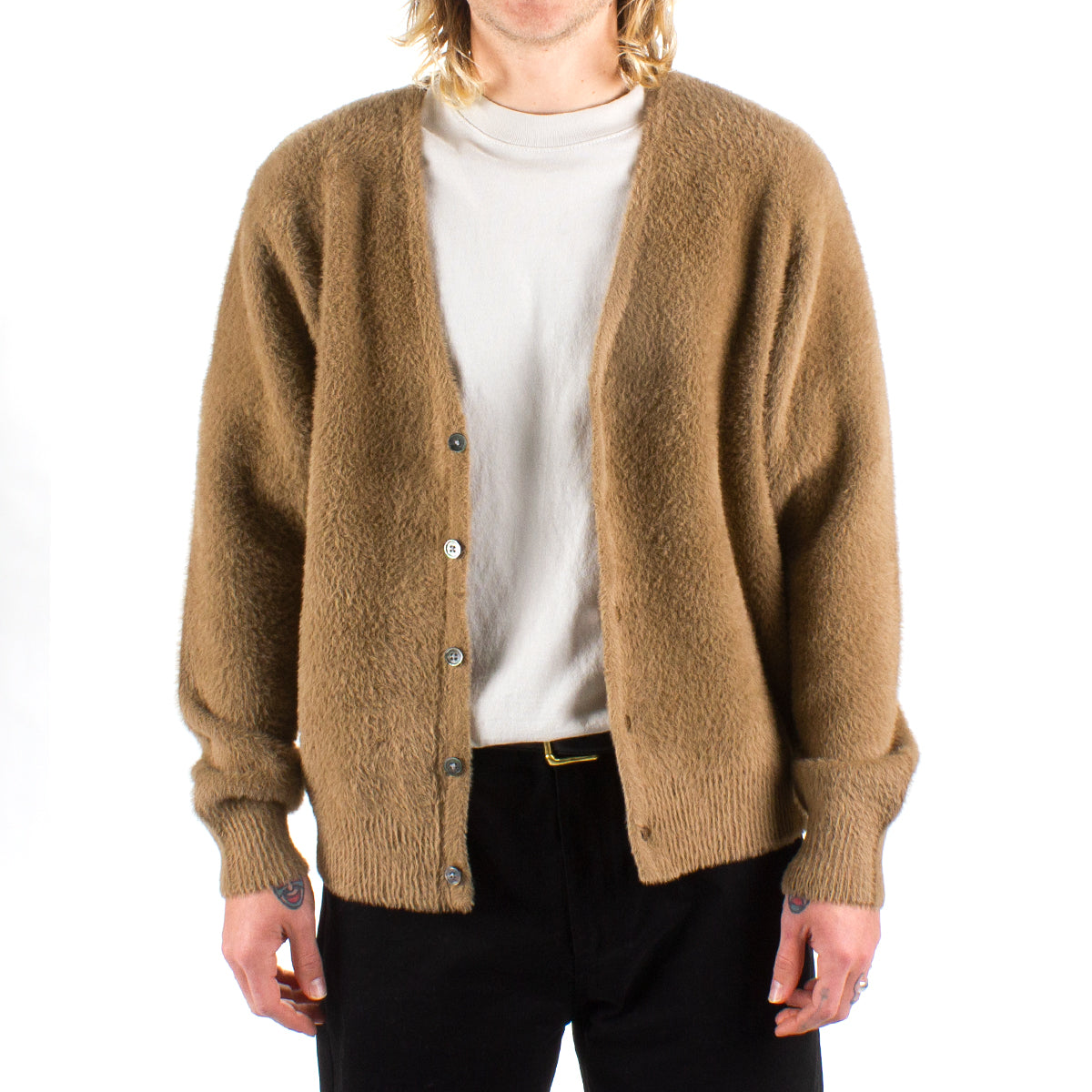 堅実な究極の (みかん様専用)stussy cardigan shaggy shaggy cardigan