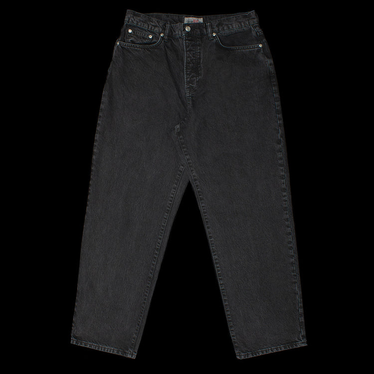 STUSSY DOUBLE DYE BIG OL JEANS 30 BLACK smcint.com