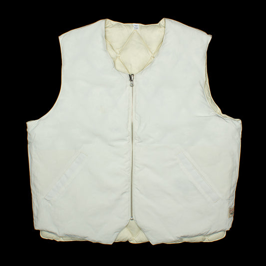 Stussy Reversible Quilted Vest  Cream