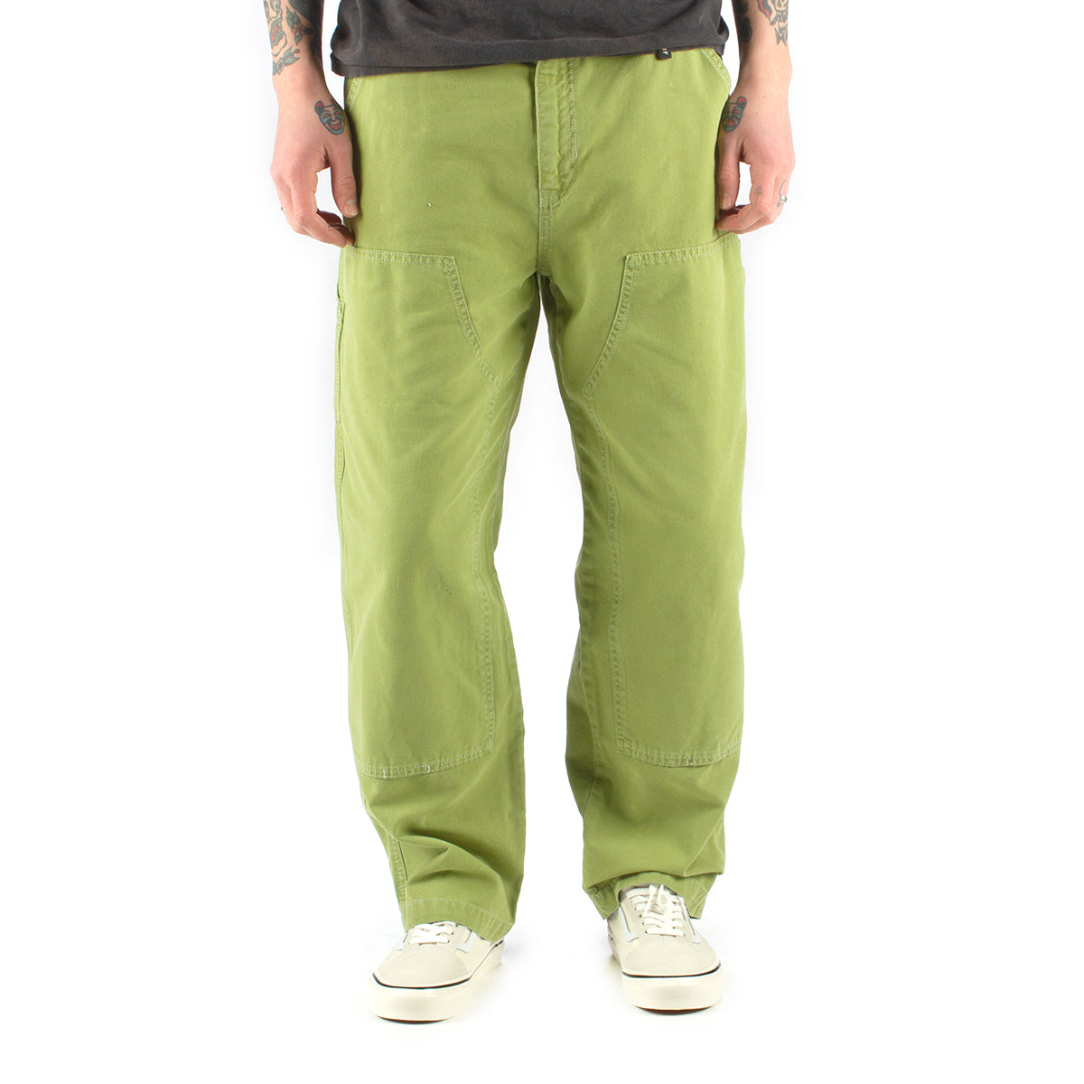 STUSSY CANVAS WORK PANT ダブルニー 黒 ペインターパンツ | www.unimac.az