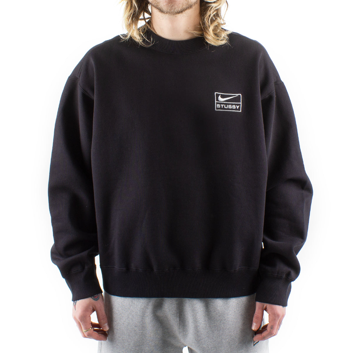 Stussy x Nike Wash Crew Black M-