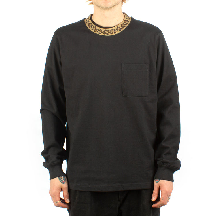 stussy flower mock neck crew サイズM-