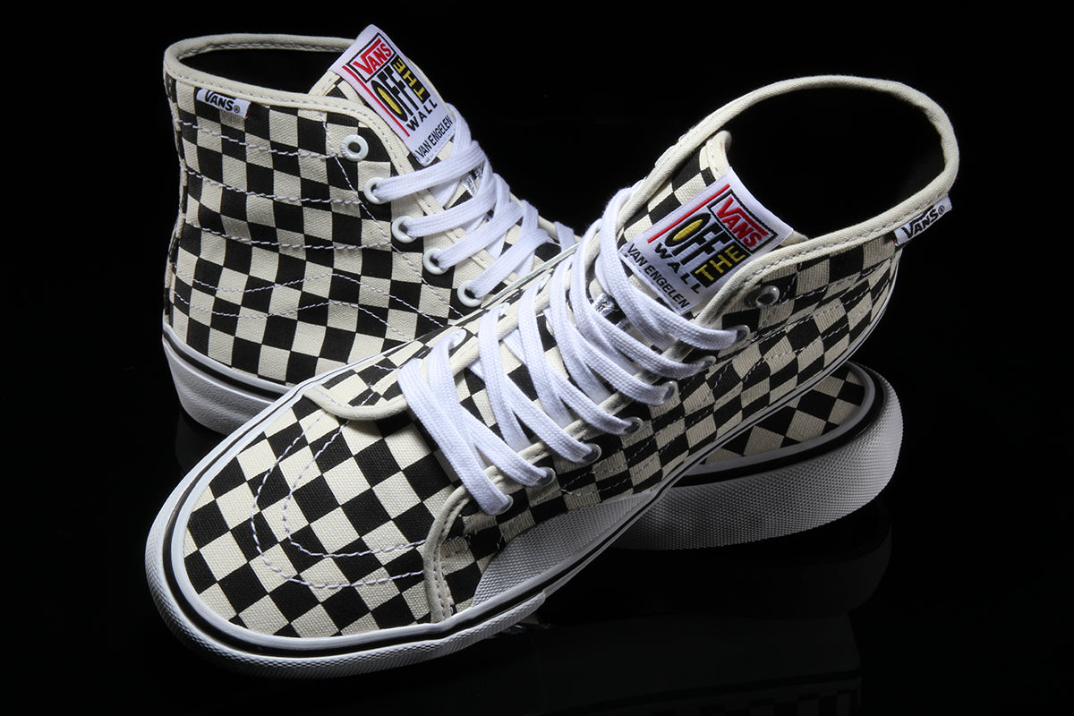 vans av classic high checkerboard