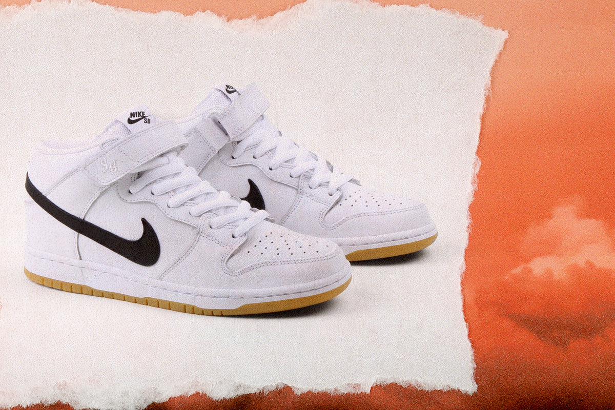 nike sb orange label white dunk