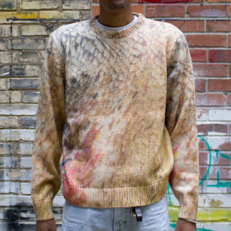 stussy 21FW WINGS PRINT SWEATER モヘア