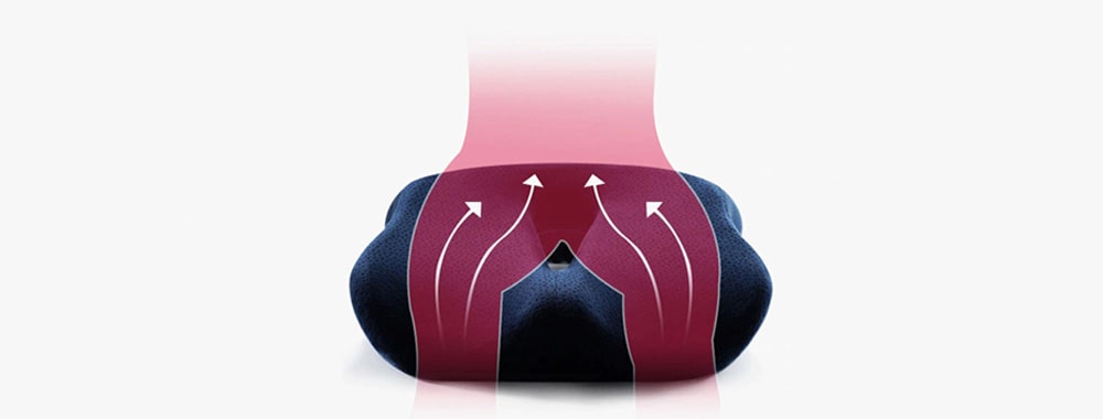 Coccyx Cushion Pillow For Chairs | Pain Relief From Back Sciatica Pinched  Nerve Piriformis Syndrome Lumbosacral Spondylosis Fibromyalgia and Bruised