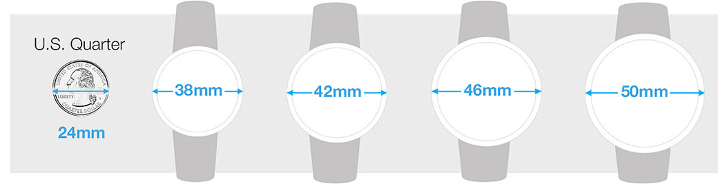 MEN'S WATCHES SIZE GUIDE