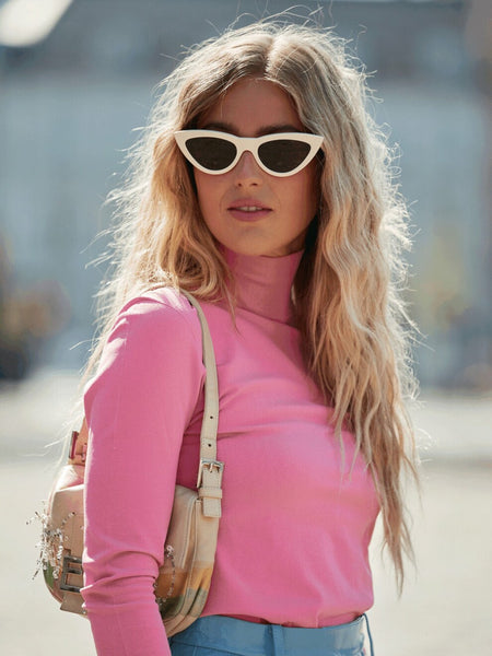 Streetstyle - How to wear fashionable cat-eye sunglasses this summer