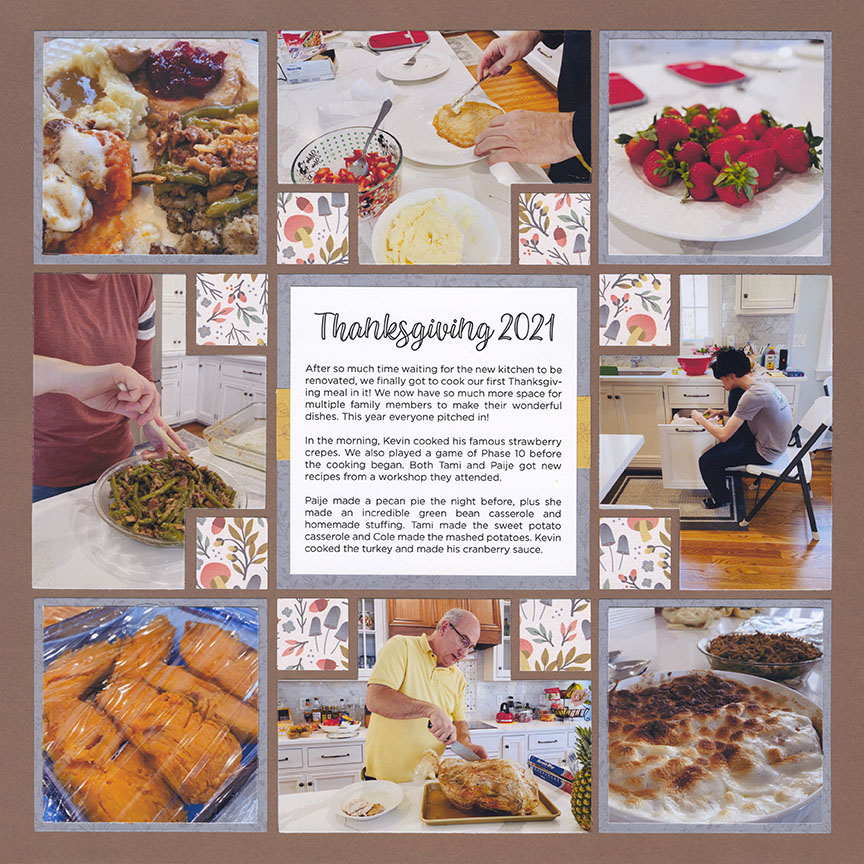 Thanksgiving Memory Scrapbook