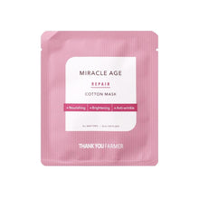 Load image into Gallery viewer, [THANK YOU FARMER] Miracle Age Repair Cotton Mask 25ml X 1ea

